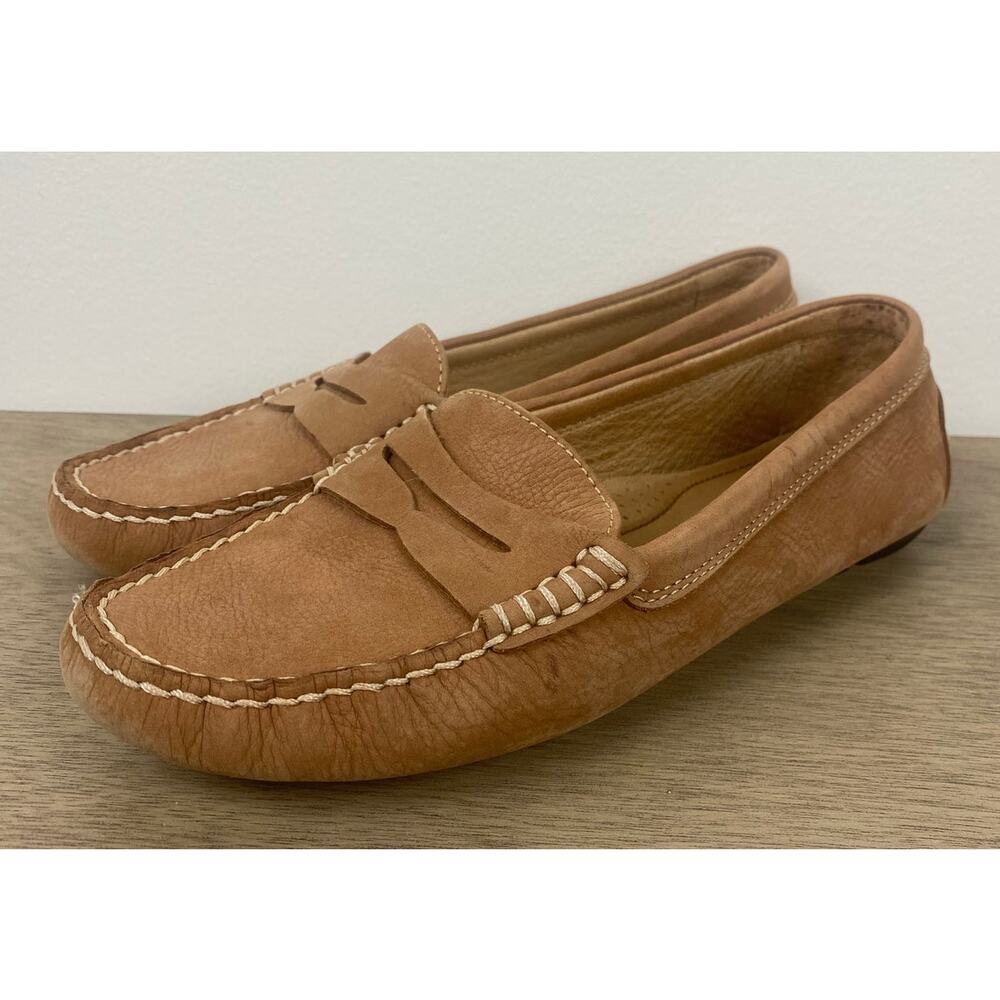 Lauren Ralph Lauren Tan Suede Penny Loafers